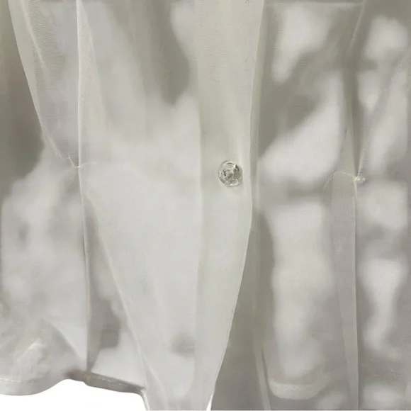 Mark Lee Original 1950s Sheer White Top - Picture 7 of 7